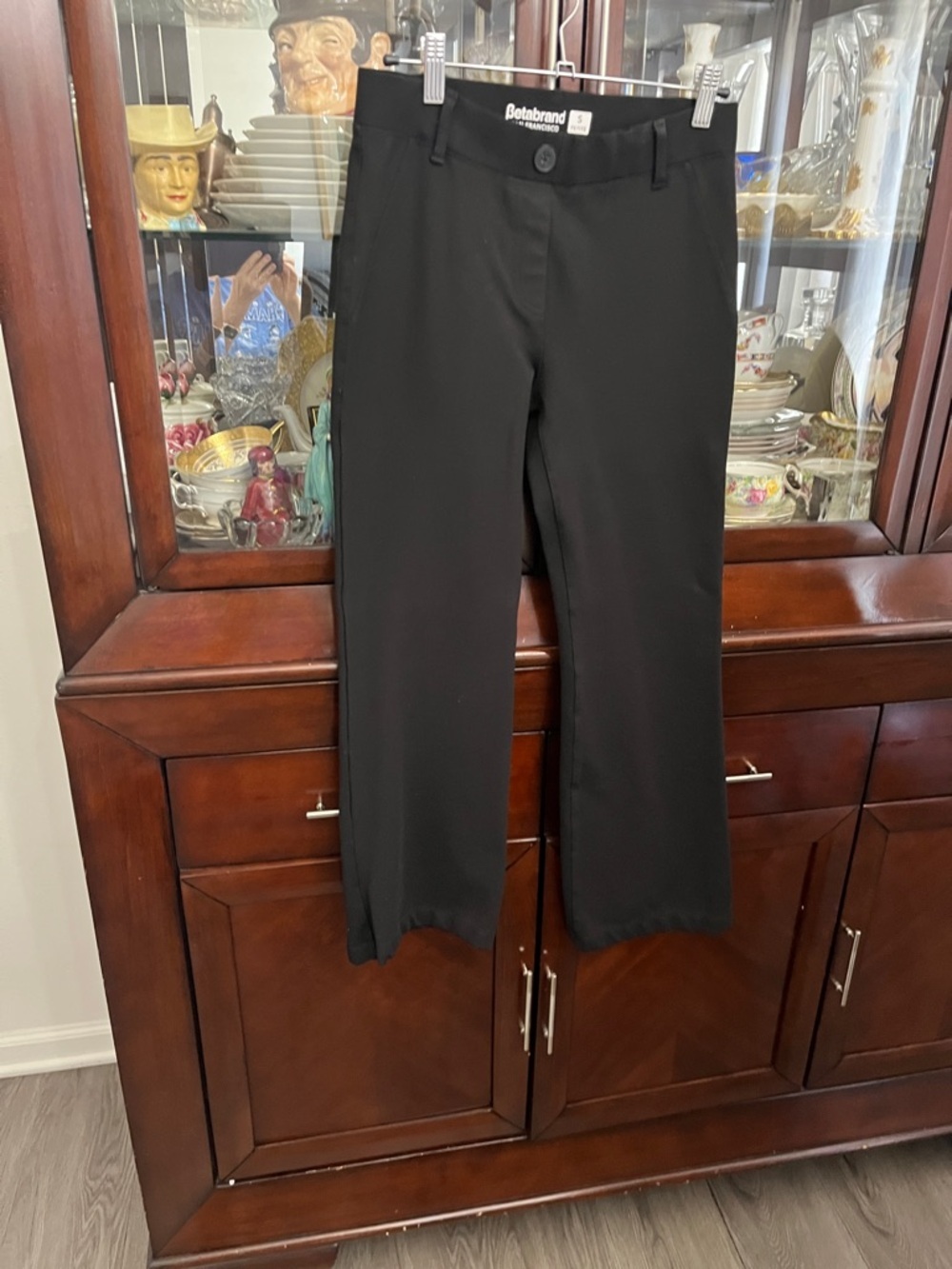 Black womens Dress Pants - Classic Straight Leg